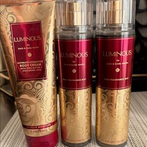 Bath & Body Works Luminous Body Cream & Mist Set -NEW